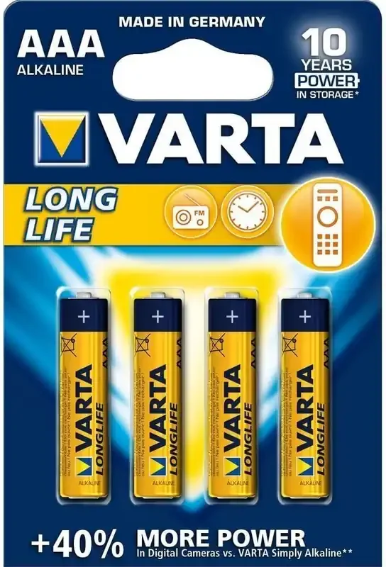 Varta LR03 Longlife 4 AAA Pile