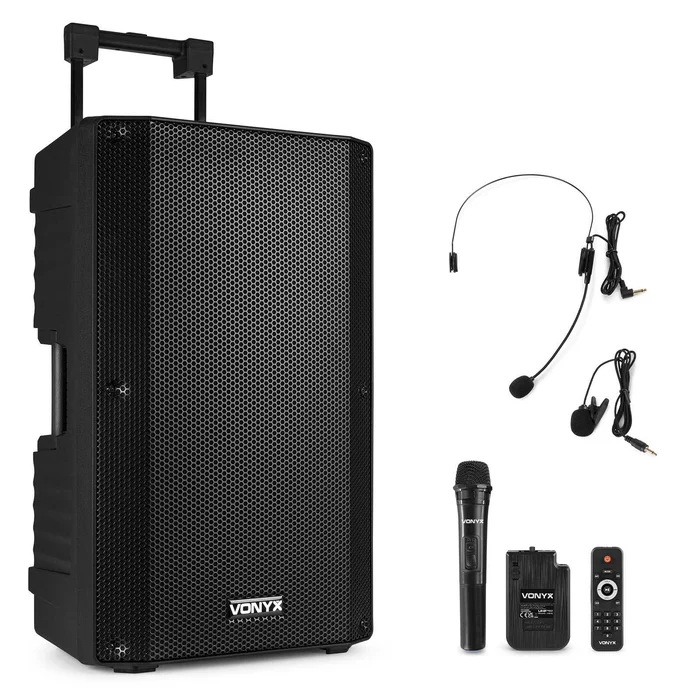 Vonyx VSA700-BP Sono Portable 1000 Watts – Batterie + Micro-Casque