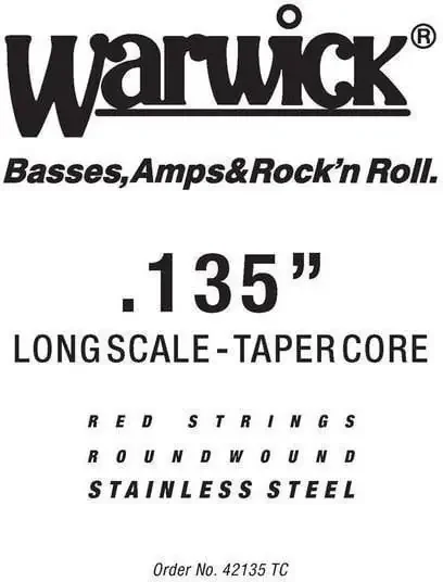Warwick 42135-TC Corde de basse à l‘unité