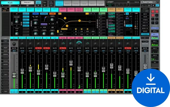 Waves eMotion LV1 Live Mixer – 16 St Ch. (Produit numérique)
