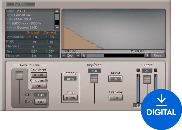 Waves IR-L Convolution Reverb (Produit numérique)