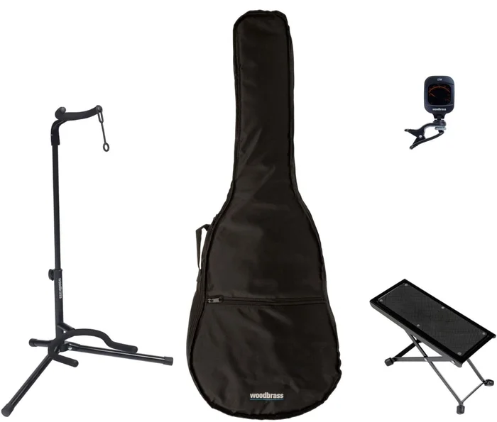 Woodbrass Pack Accessoires Pour Guitare Classique 4/4