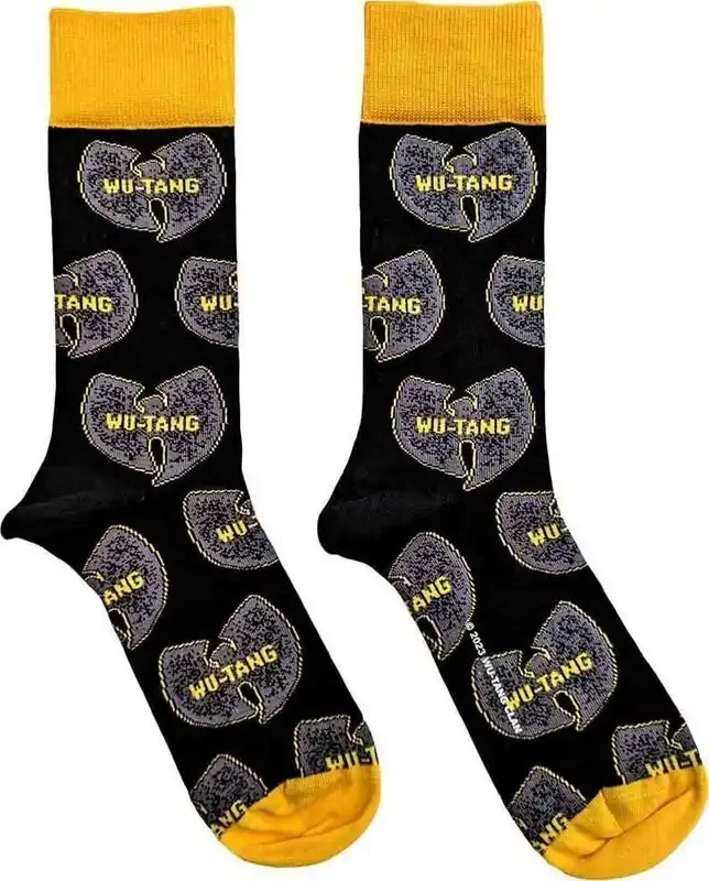 Wu-Tang Clan Chaussettes Grey Logos Black 40-45