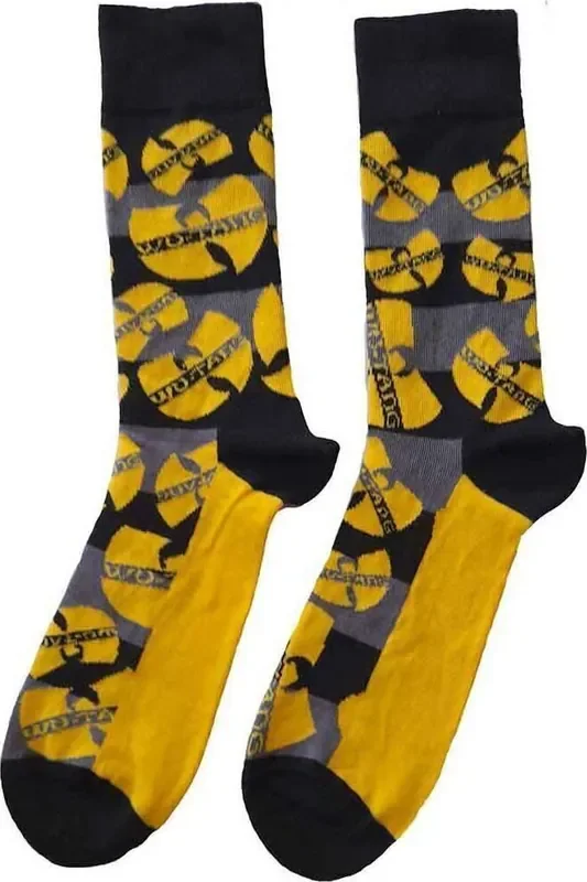 Wu-Tang Clan Chaussettes Logos Yellow Black 36-40