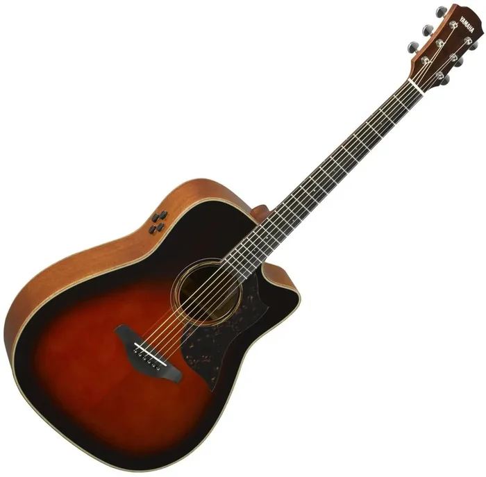Yamaha A3M-ARE Tobacco Brown Sunburst Guitare Dreadnought acoustique-électrique