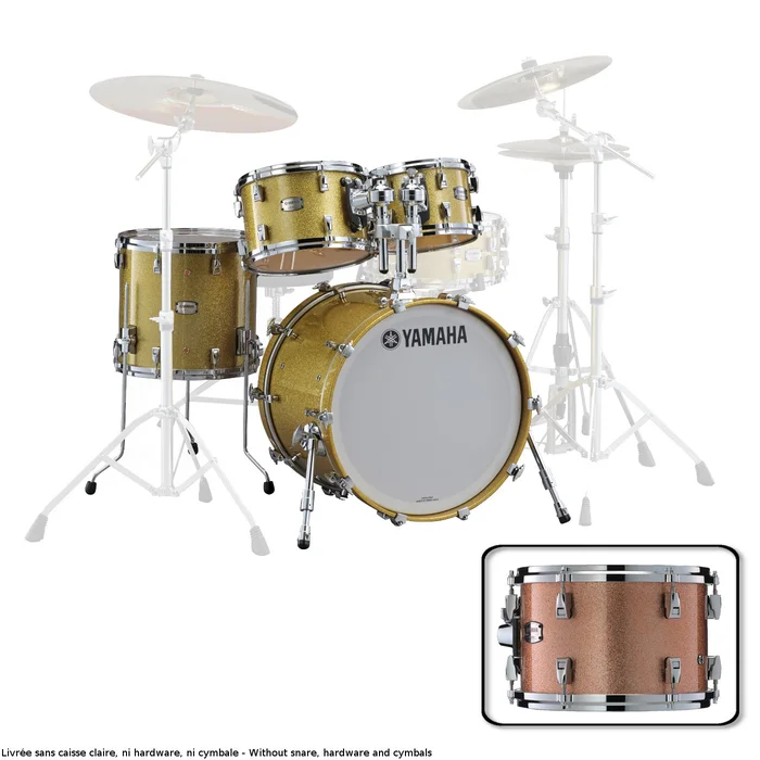 YAMAHA Absolute Hybrid Maple Stage 22 Pink Champagne Spark