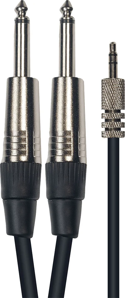 Yellow Cable Cordon 1 Jack Stéréo 3.5 MM 2 Jack 3 M