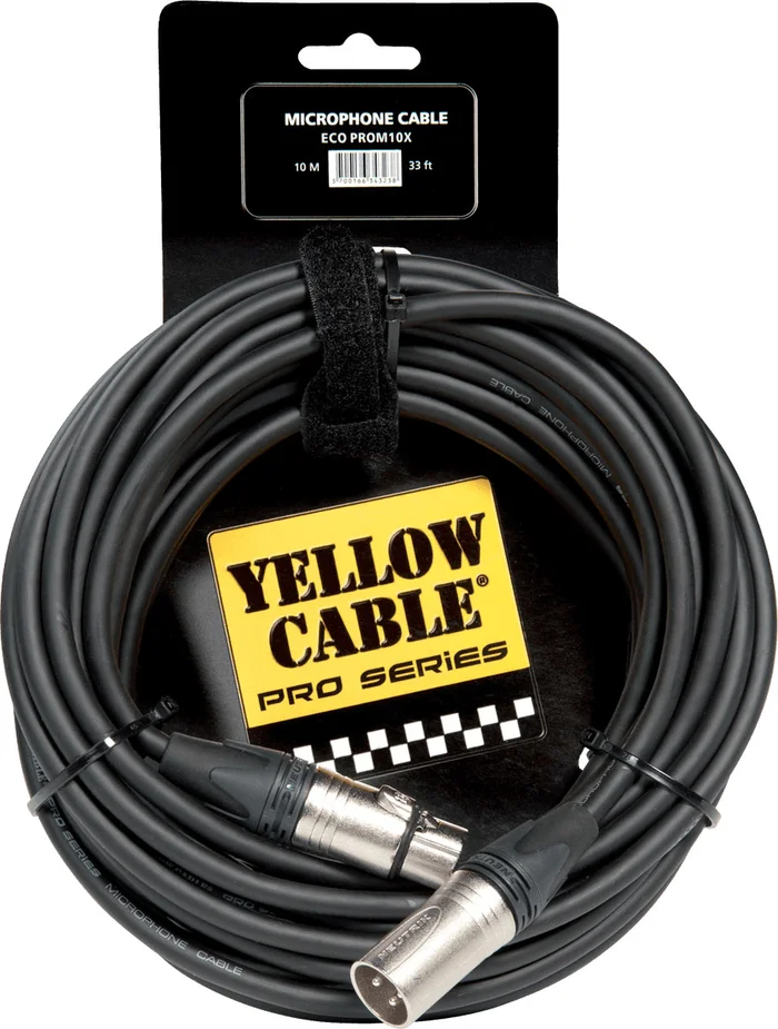 Yellow Cable Cordon XLR XLR 10 M Neutrik