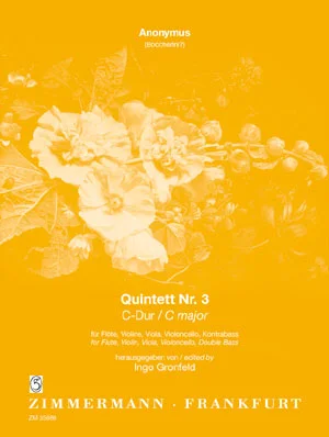 Zimmermann Anonymus (boccherini?) – Quintett NR. 3 C-dur