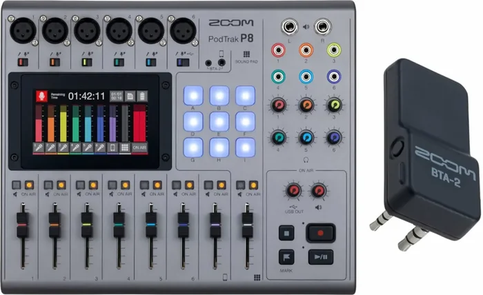 Zoom PodTrak P8 SET Tables de mixage podcast